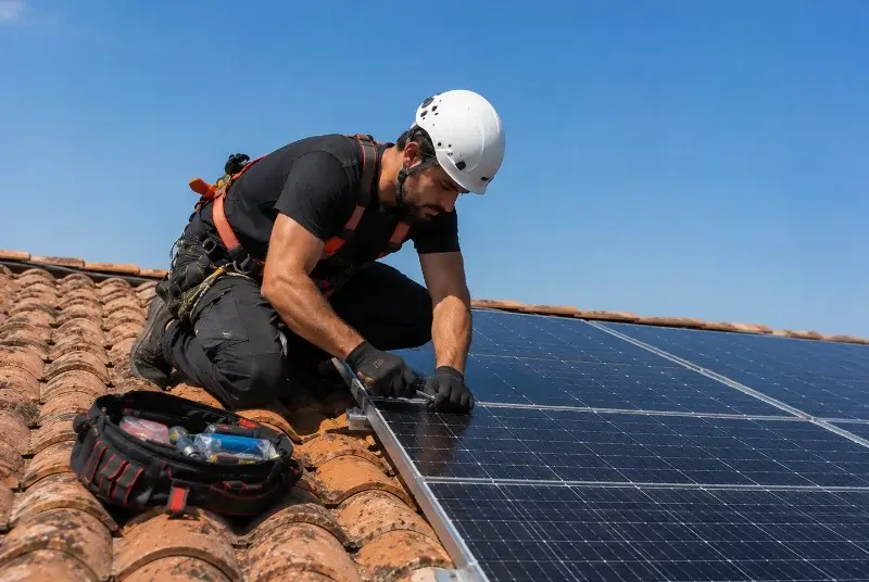 Maintenance et monitoring de panneaux solaires à Menomblet
