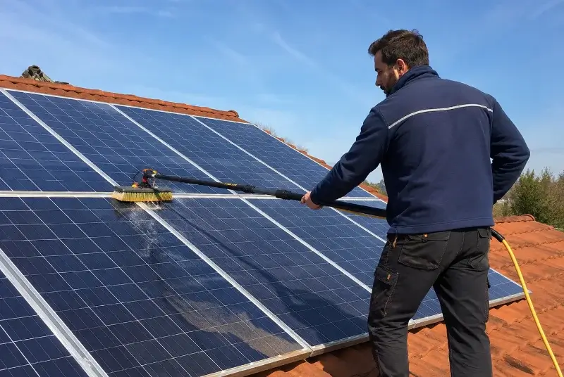 Nettoyage et entretien de panneaux solaires à Menomblet